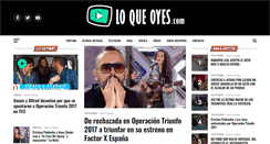 Desktop Screenshot of loqueoyes.com