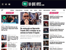 Tablet Screenshot of loqueoyes.com